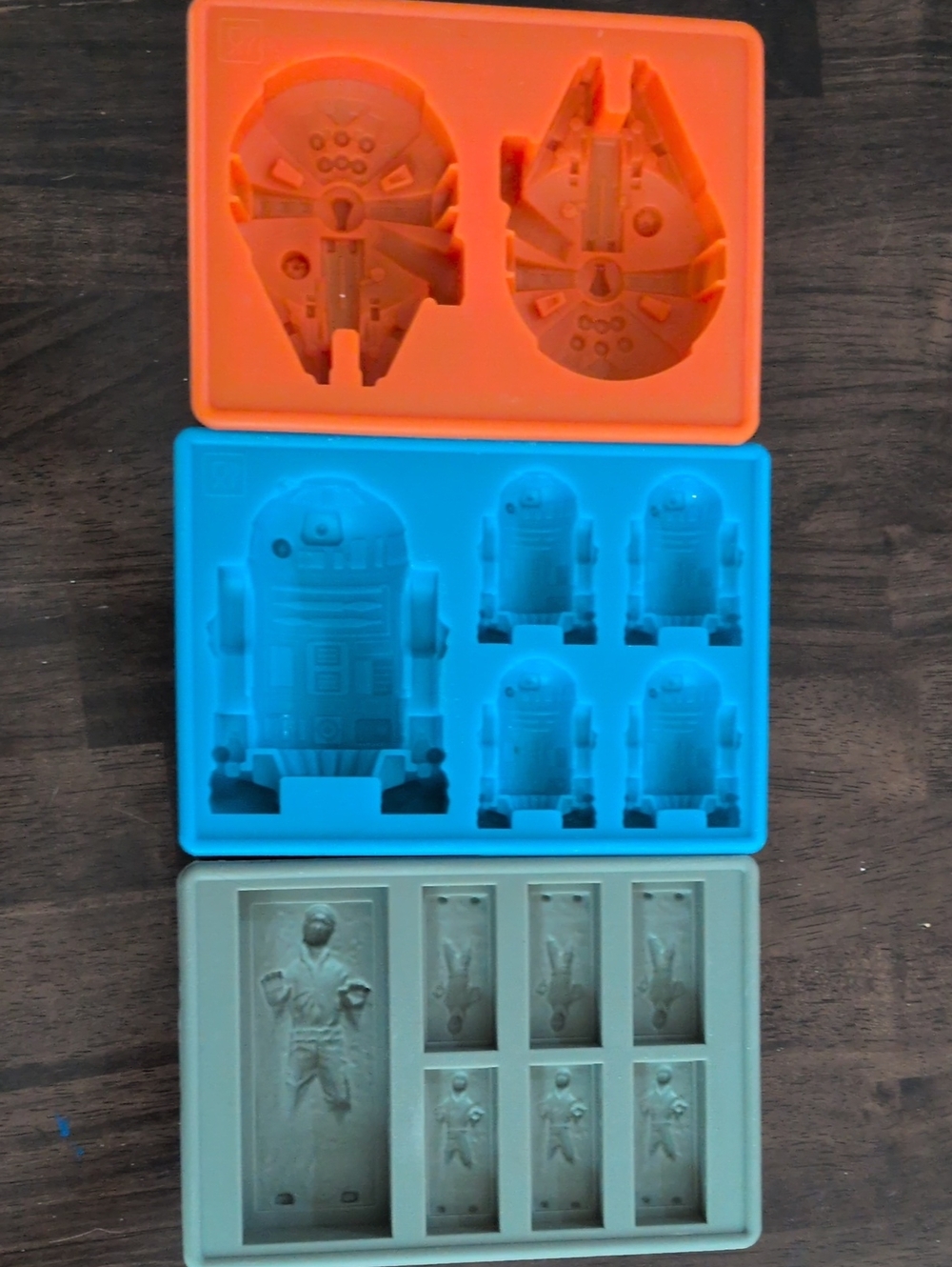 Star Wars Silicone Molds - Orange, Blue, Gray